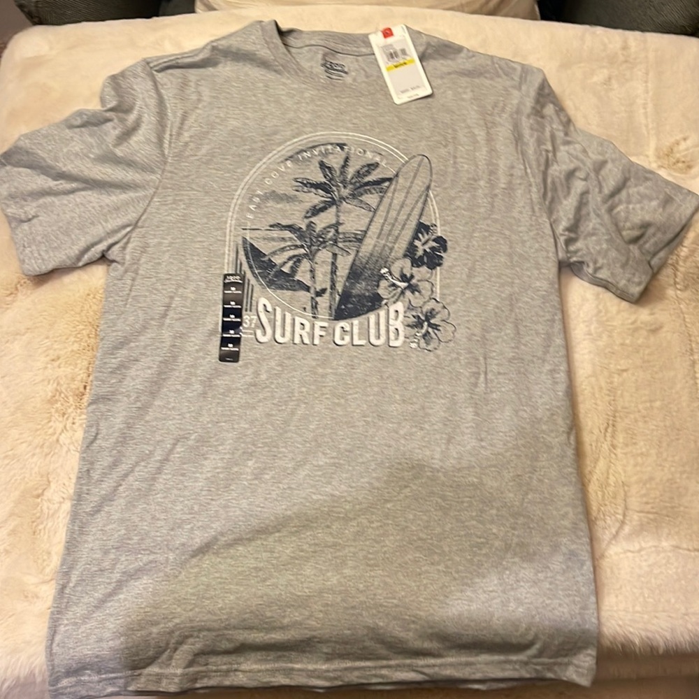 NWT Izod Saltwater gray t-shirt mens size M